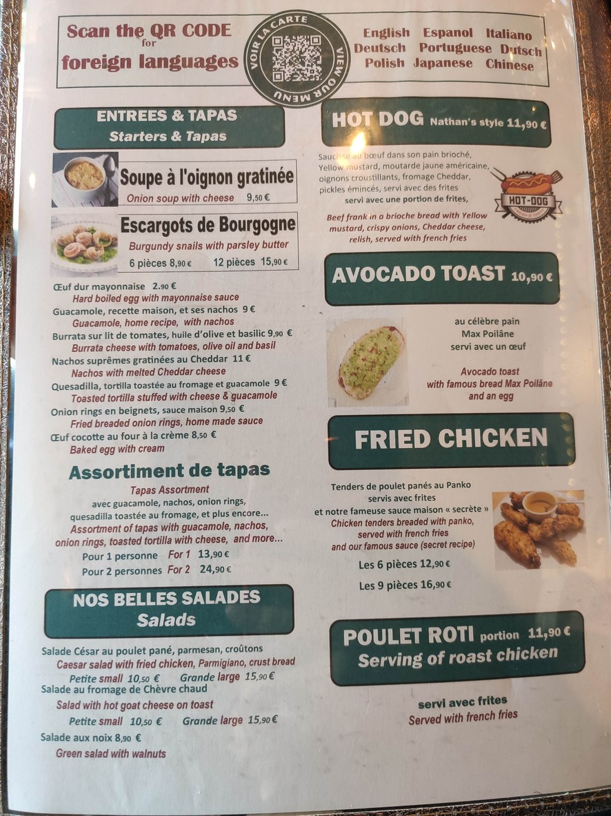 Union Square menu 2