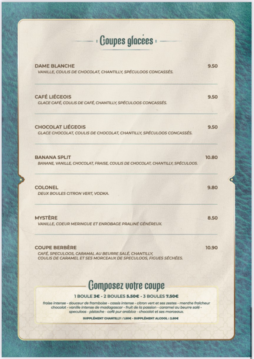 Le Touareg menu 5
