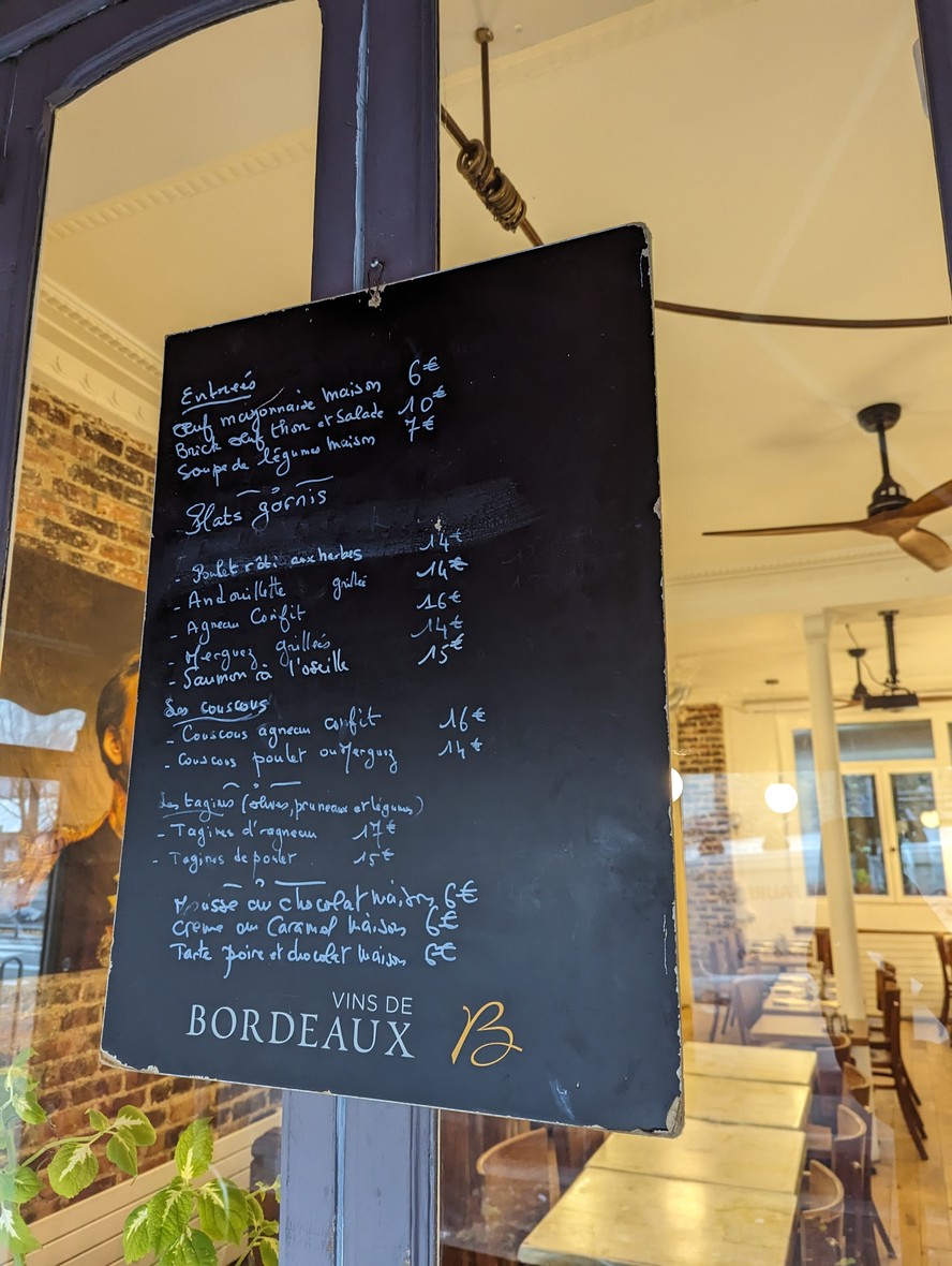 L'Inattendu menu 2