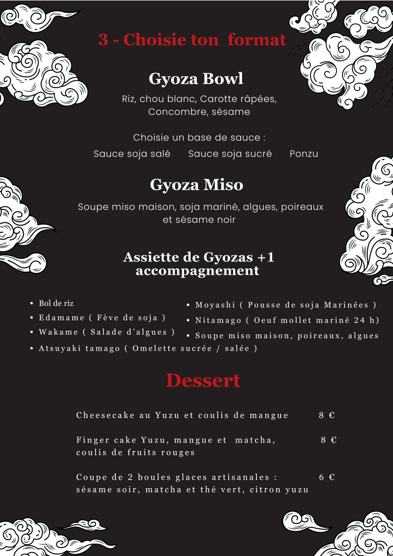 Gyoza Bar menu 2