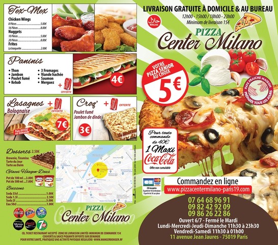 Pizza Center Milano Jaures