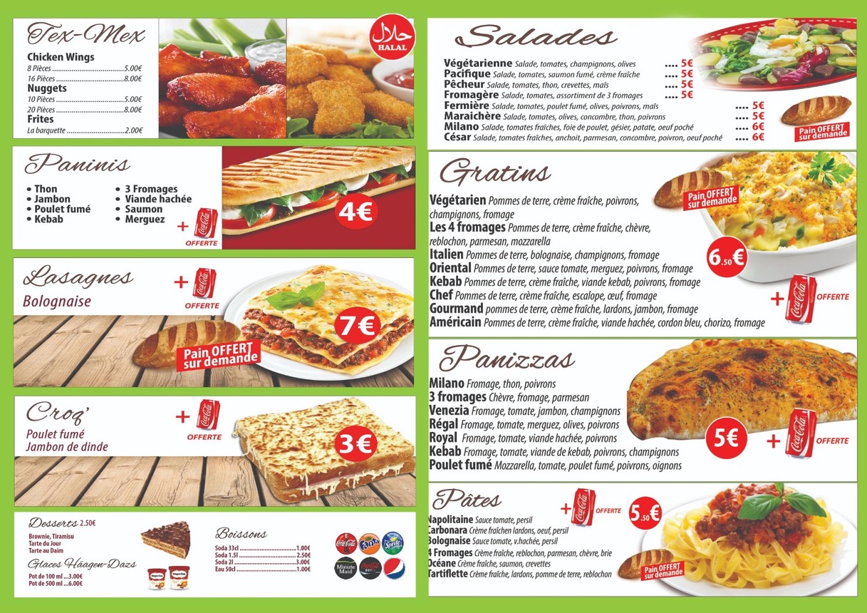Pizza Center Milano Jaures menu 3