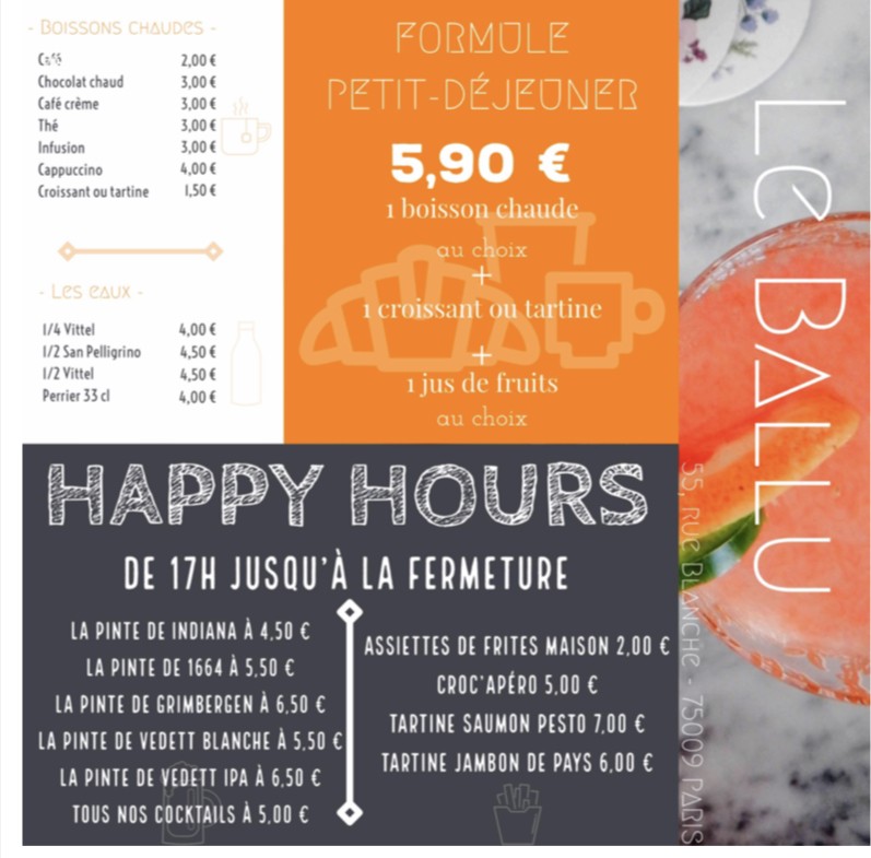 Le Ballu menu 3