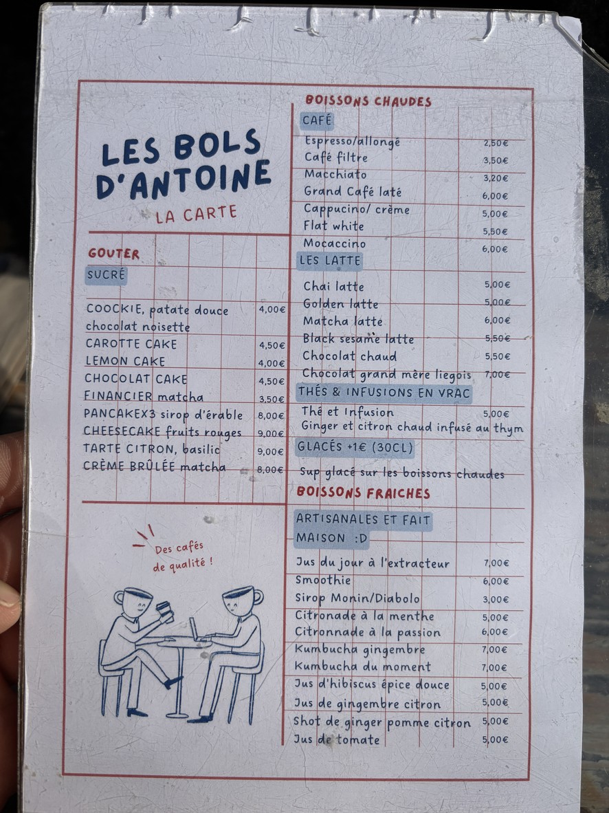 Les bols d'Antoine menu 3