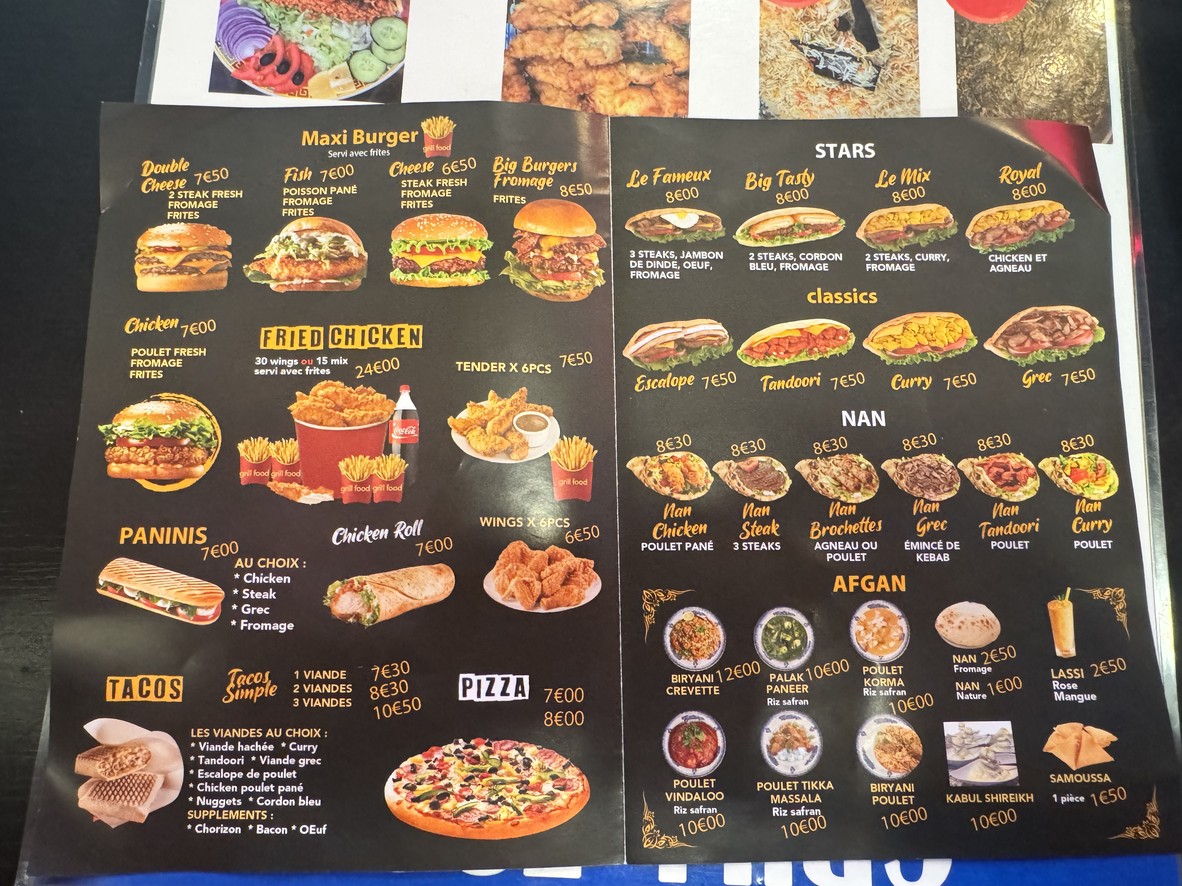 Grill Food Center menu 3