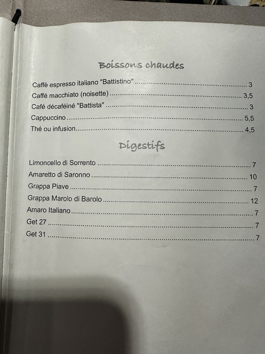 Pasta Oro Paris 16e menu 5