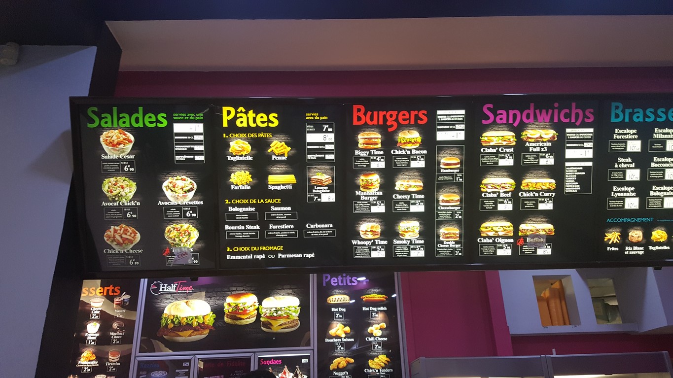 Half-Time menu 1