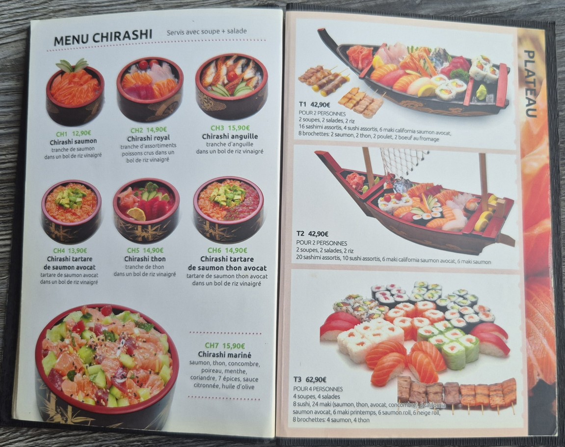 Sushi Ajisen menu 3