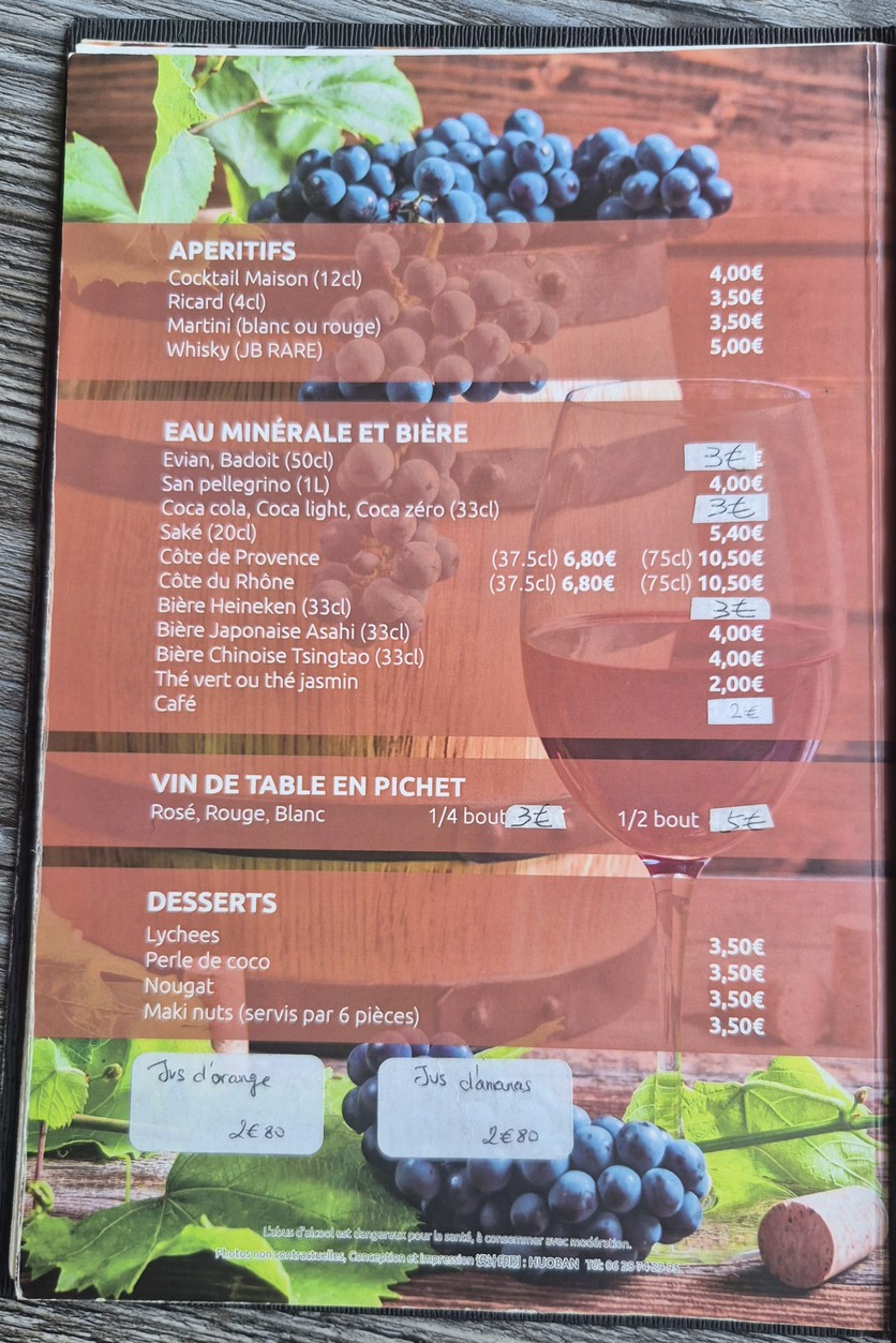 Sushi Ajisen menu 4