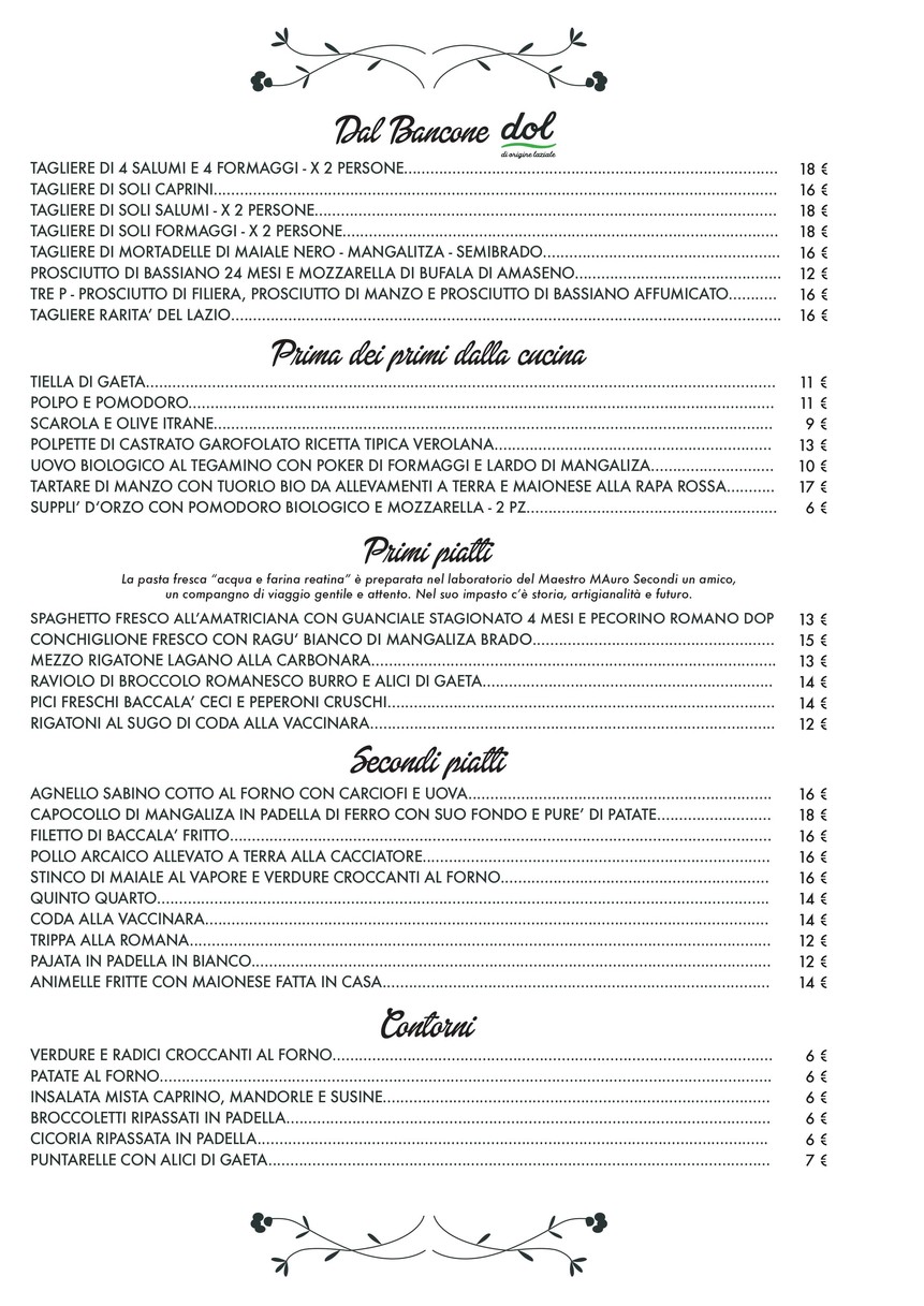 Proloco Centocelle menu 1