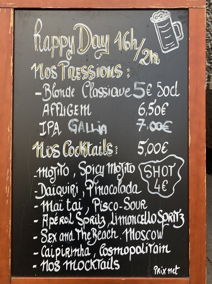 Au Relais Chardon menu 2