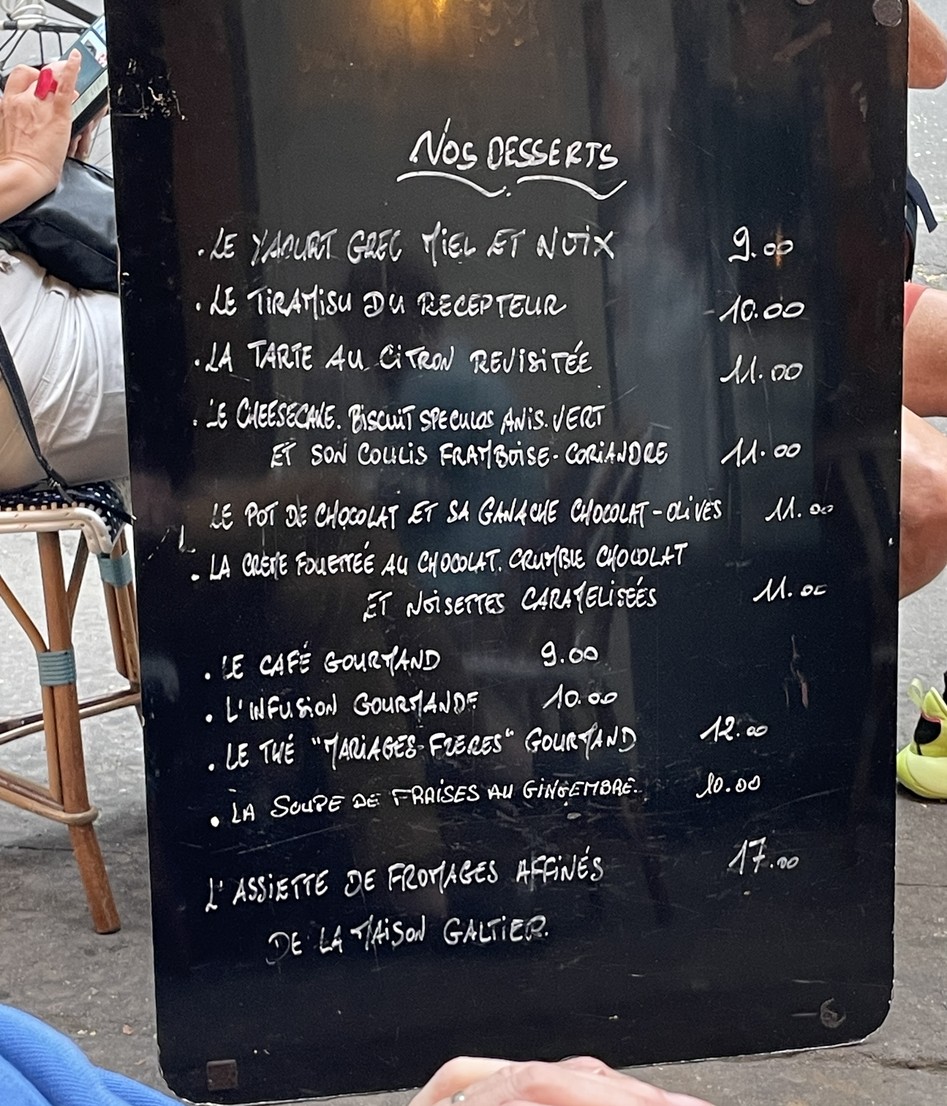 Le Récepteur menu 2