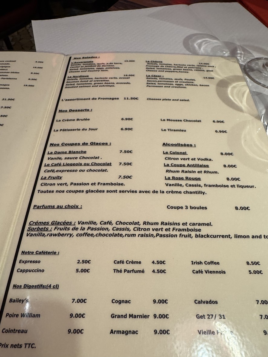 Les deux Coupoles menu 2