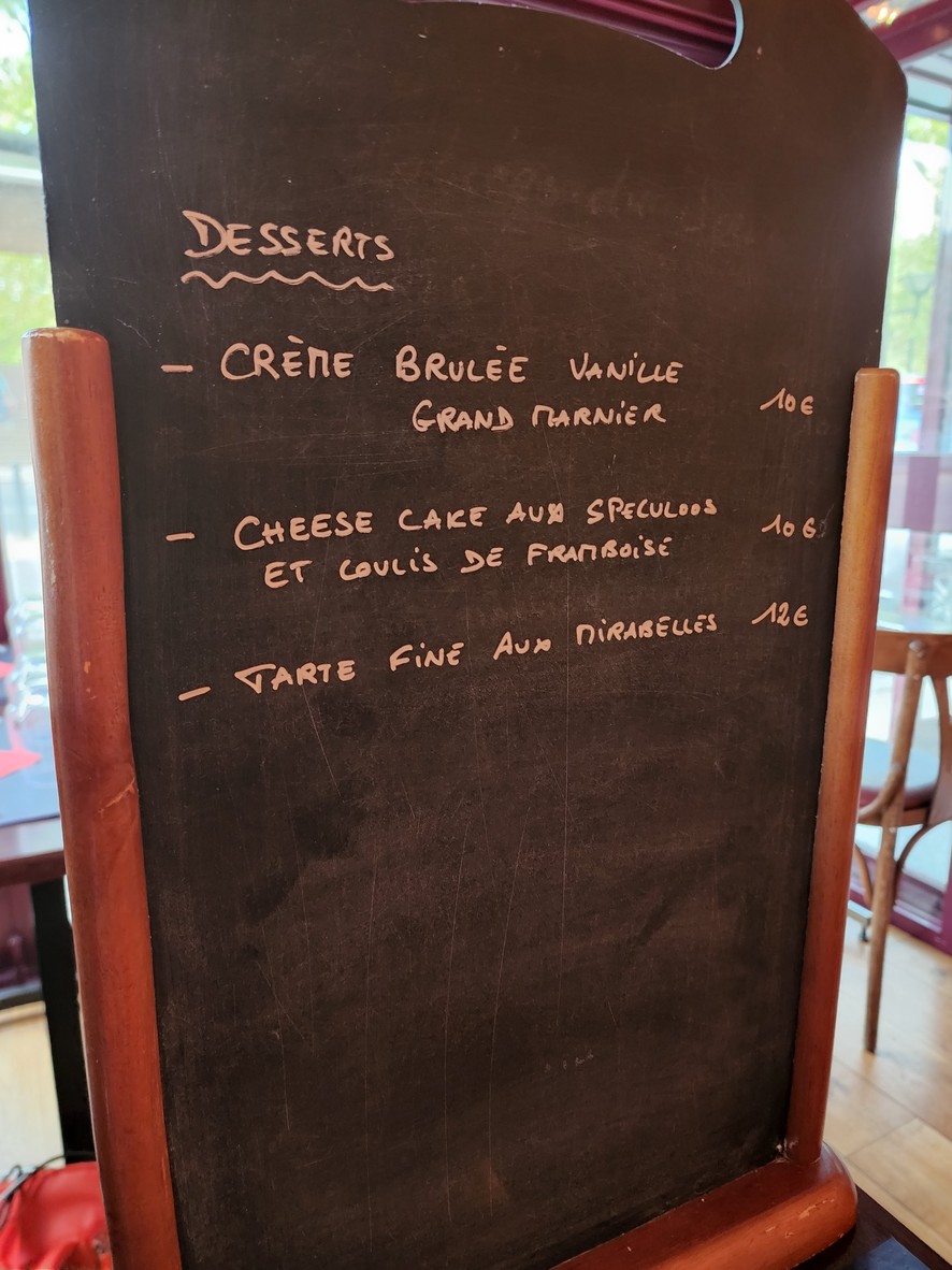 La Vie d'Ange menu 2