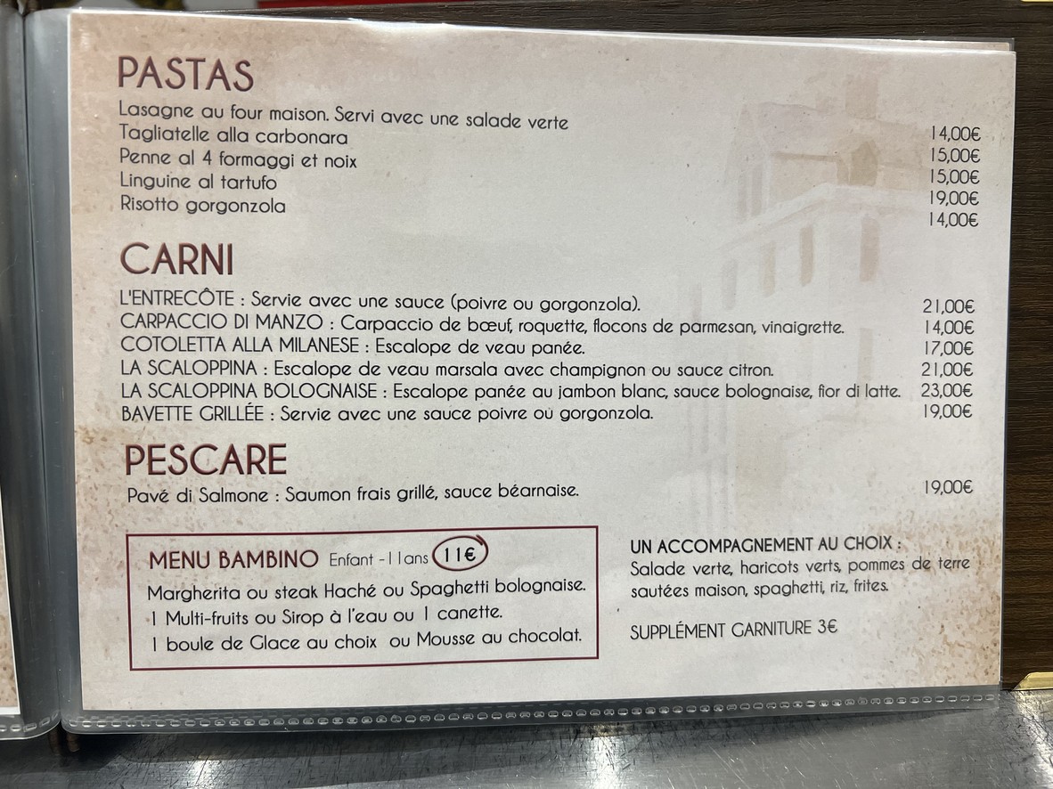 Da Enzo menu 3