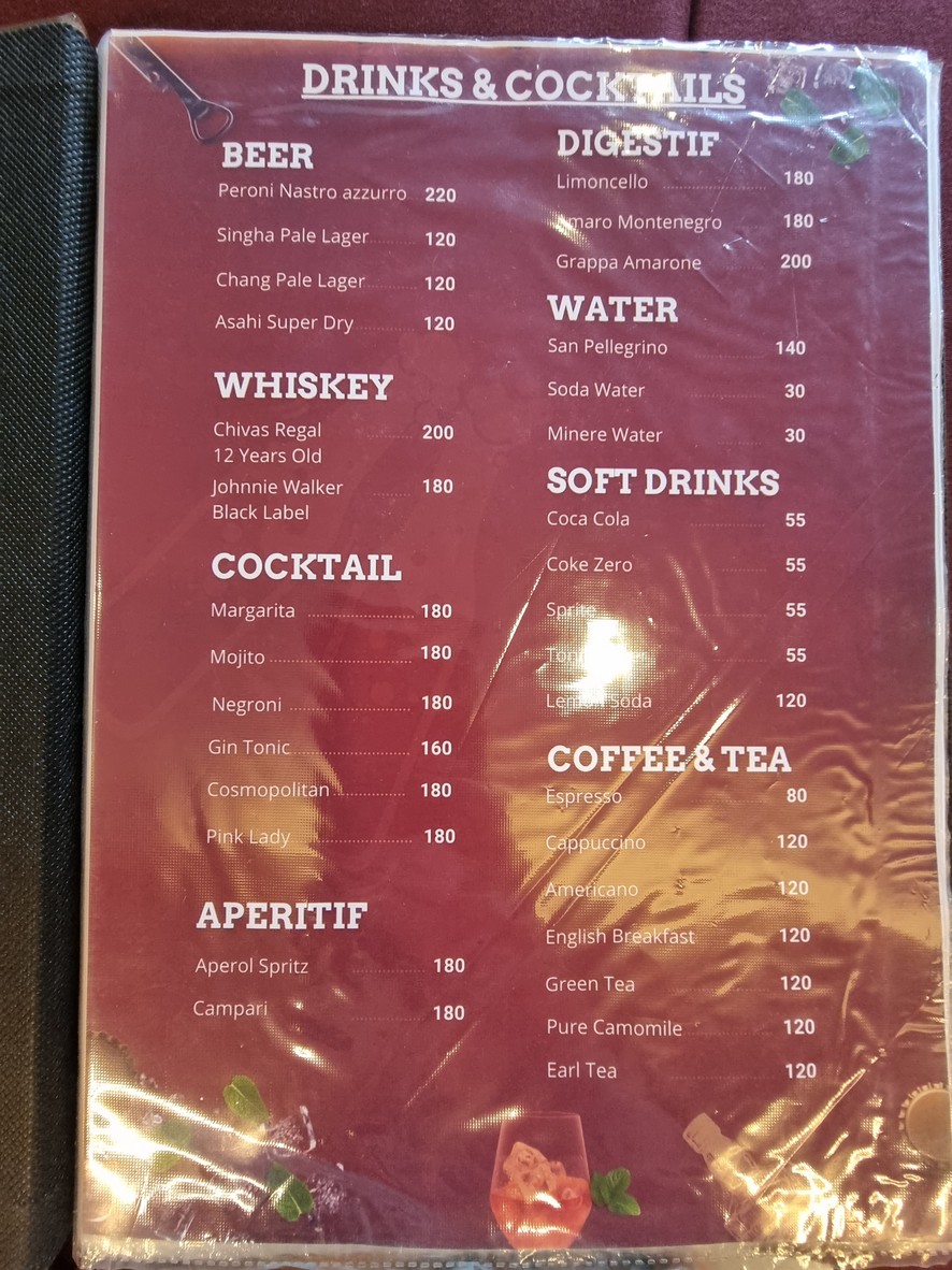 Brunello Thailand menu 6