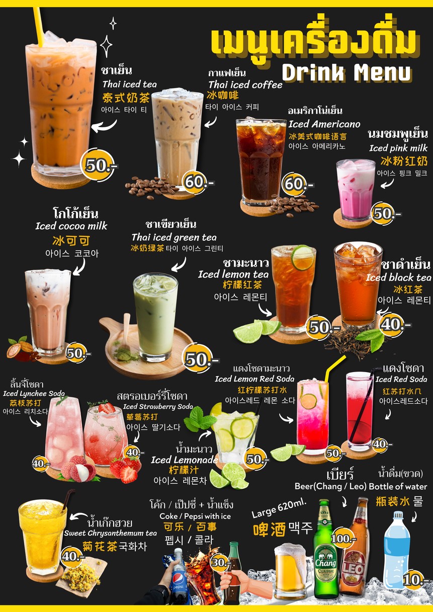 ป้าติ๋มข้าวขาหมู (ส.จตุจักร) Auntie Tim's Stewed pork leg rice menu 3