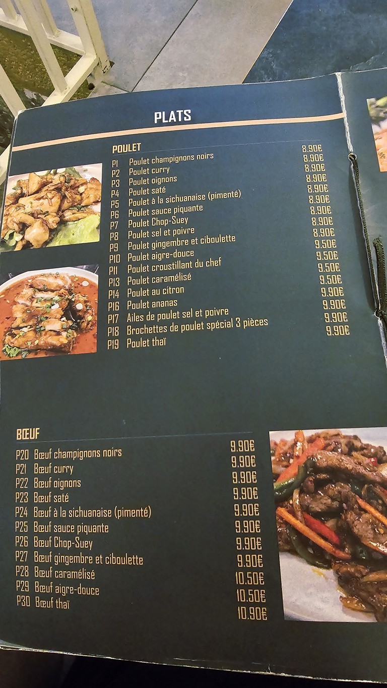 Le Wok Café menu 2