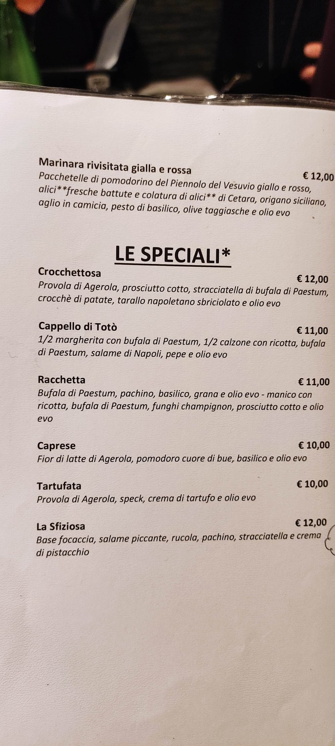 Pizzeria Napoletana Le Lanterne menu 2