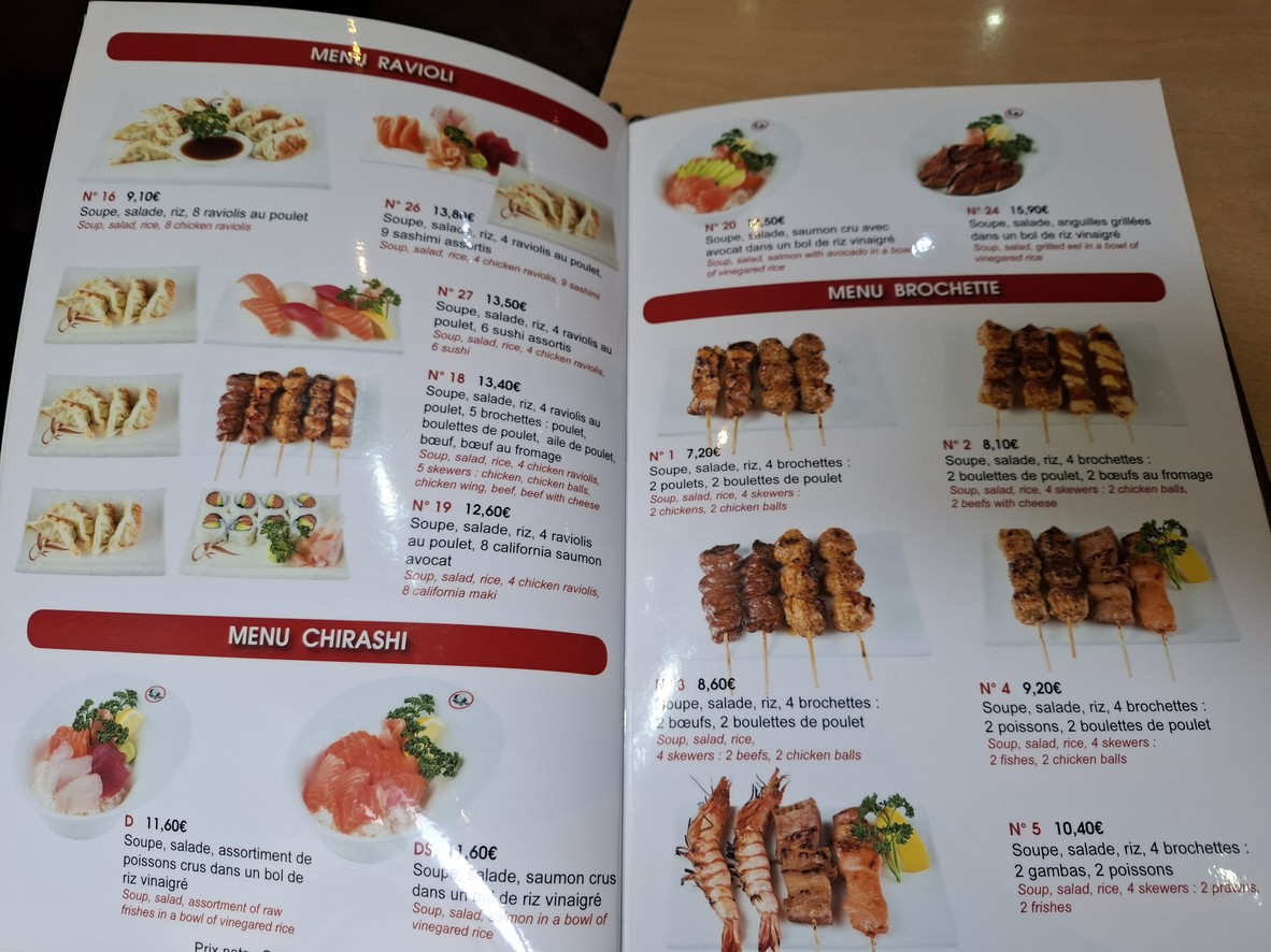 Yokorama menu 2