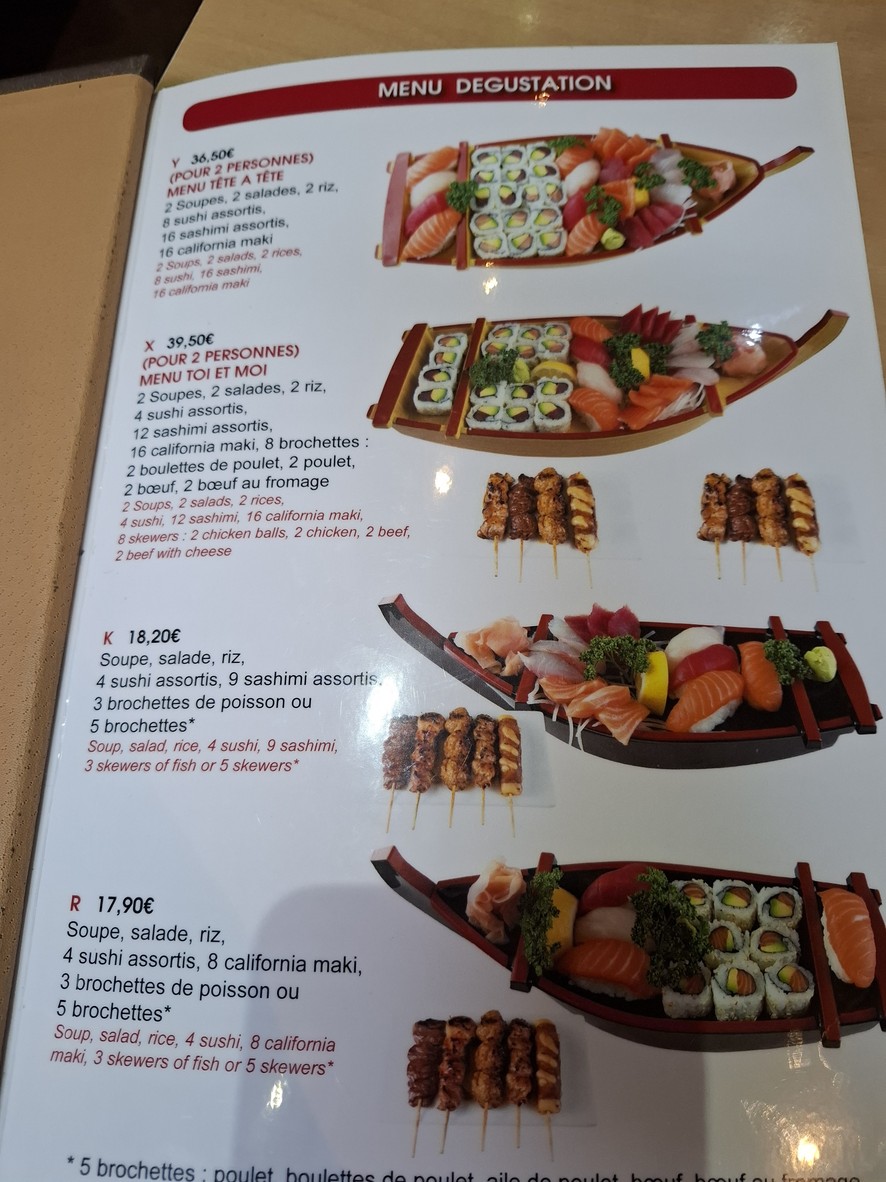 Yokorama menu 4
