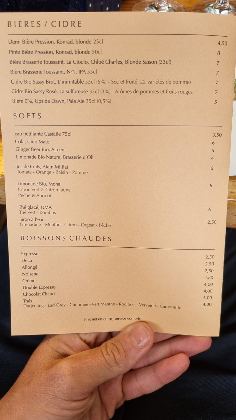 L'Entrepôt Restaurant menu 2