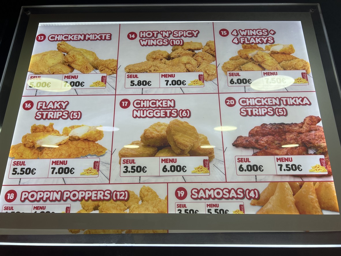 Chicken Spot menu 1