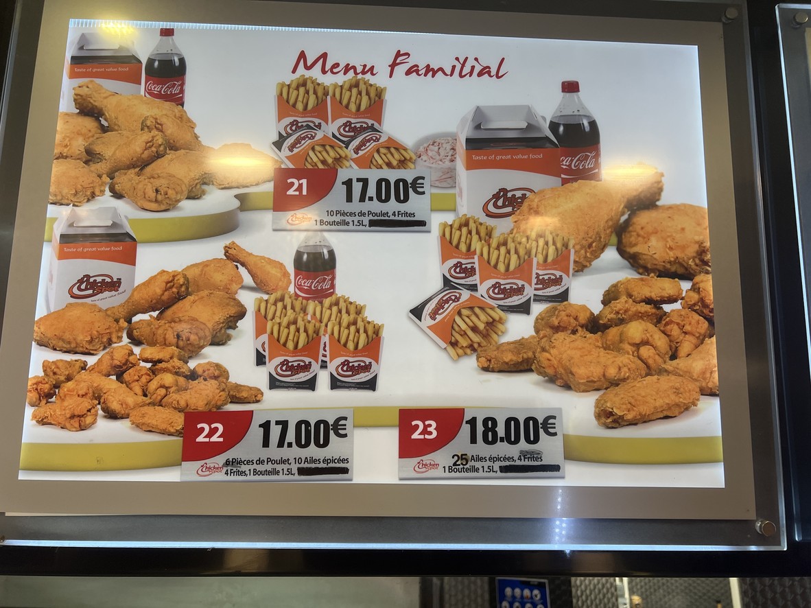 Chicken Spot menu 4