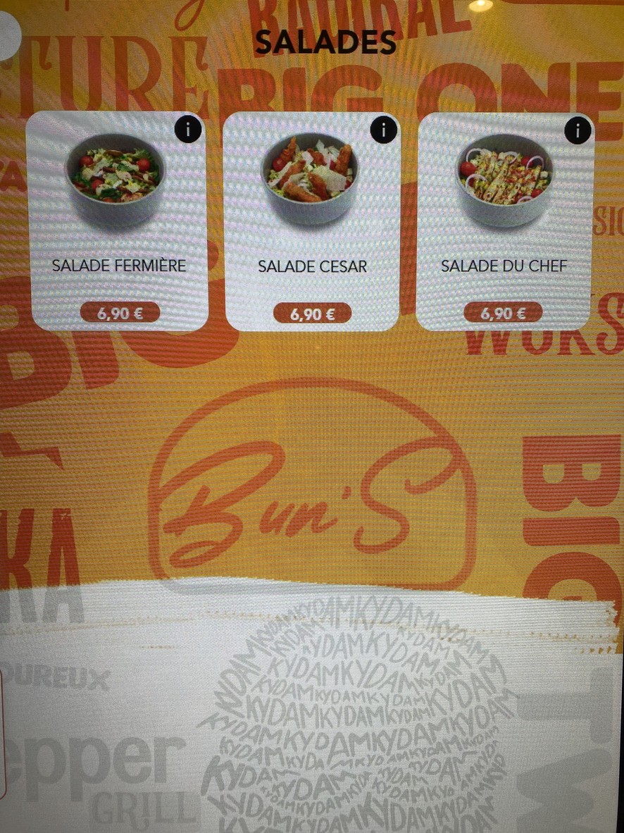 Kydam menu 1