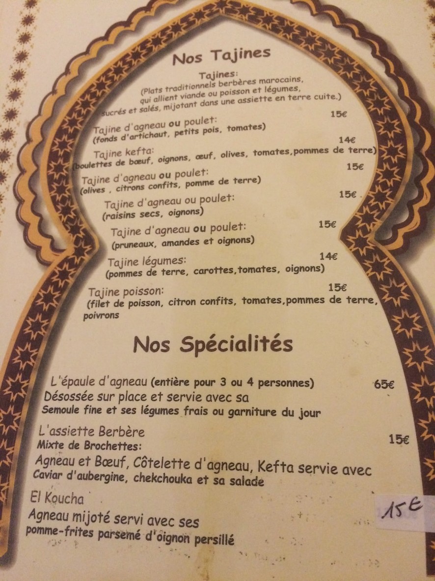 Le Tizzi menu 3