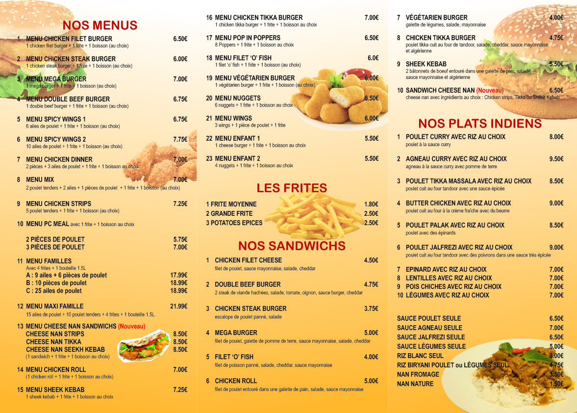 Good Chicken menu 2