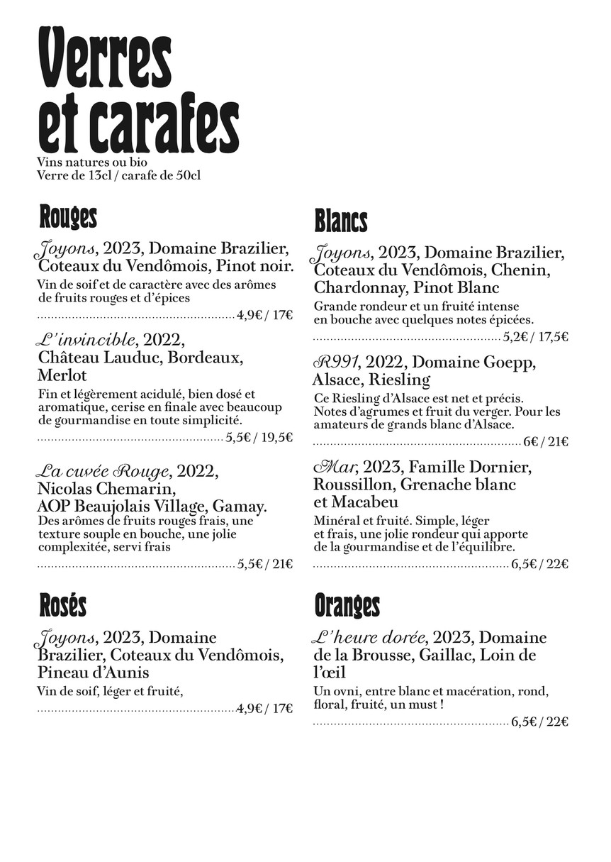 Les jardiniers - Montrouge menu 4