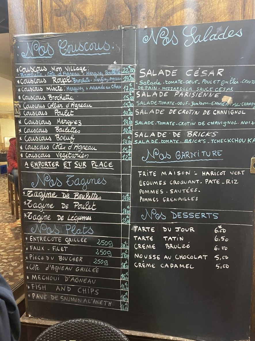 Mon Village menu 2