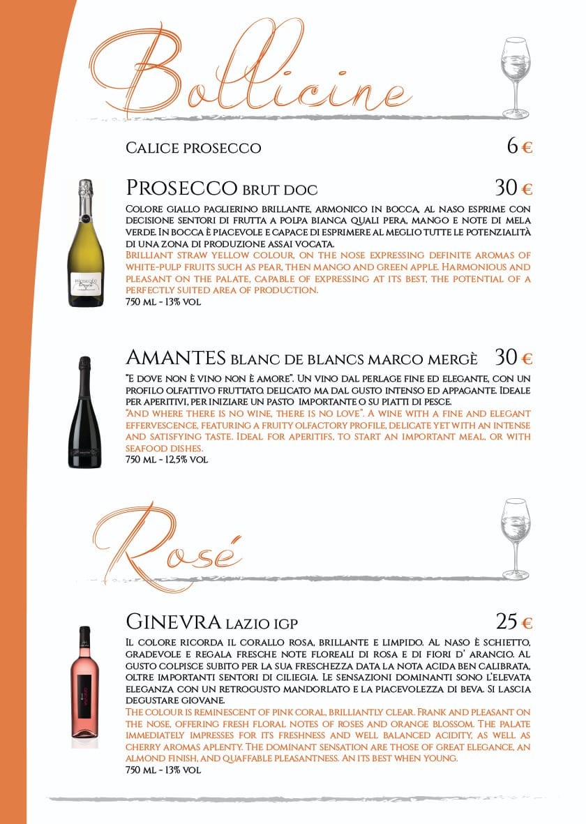 Burro & Sugo menu 8