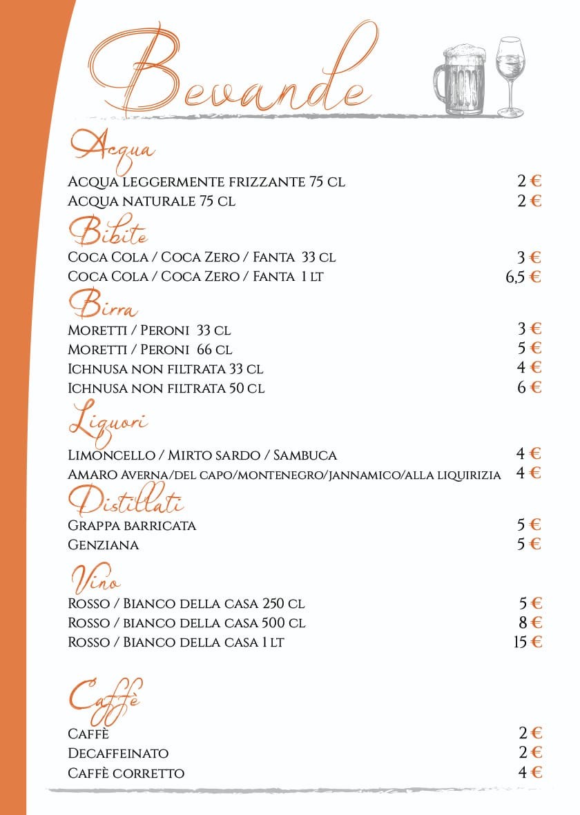 Burro & Sugo menu 9