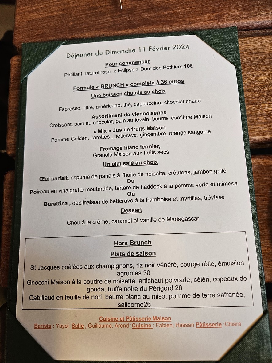 CADUCÉE Café et Restaurant menu 1