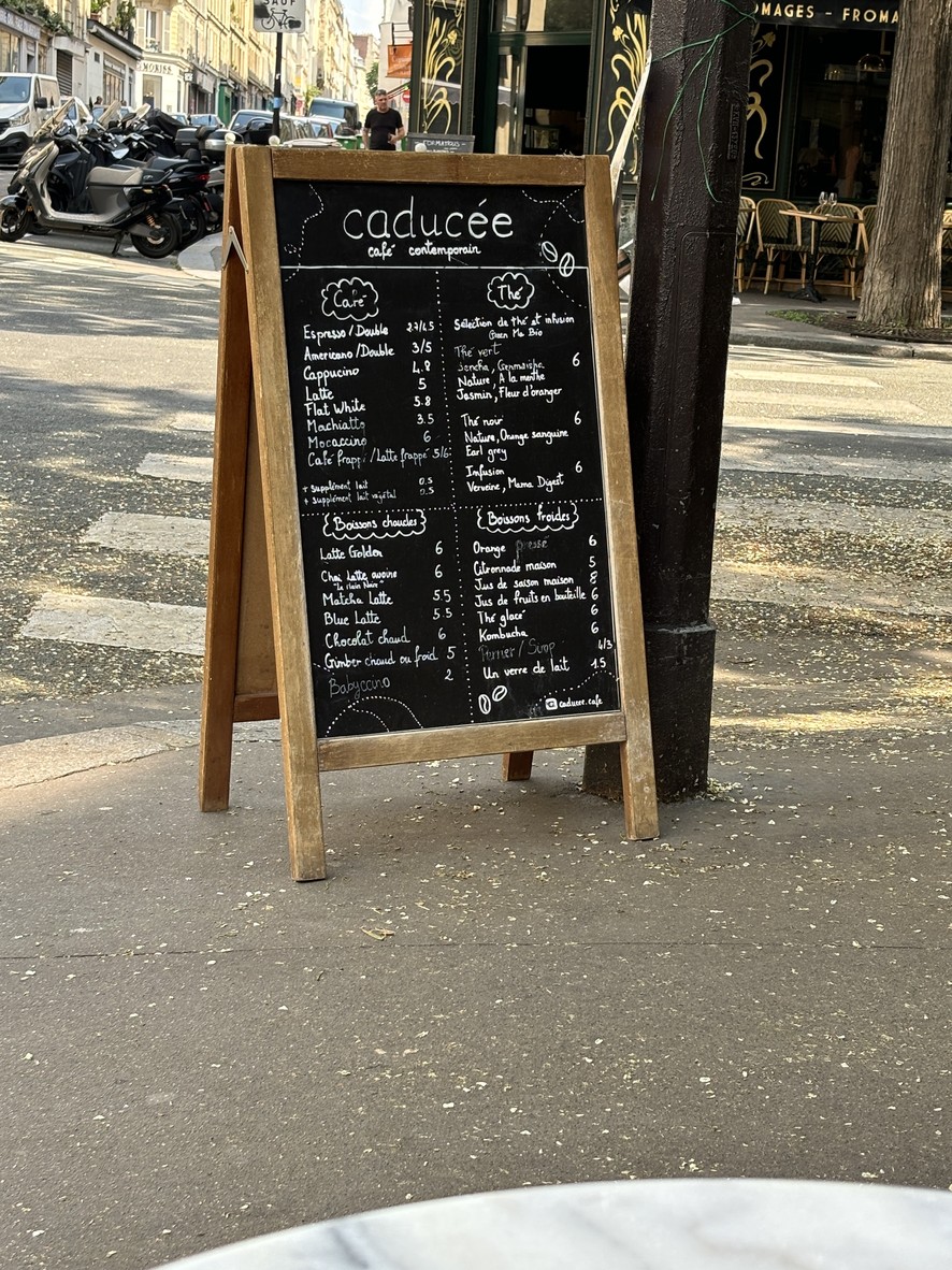 CADUCÉE Café et Restaurant menu 3