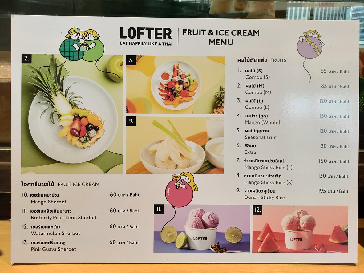 LOFTER menu 2