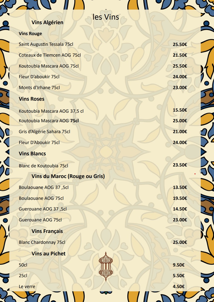 Kenzy menu 4