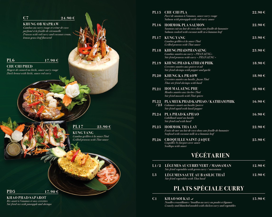 Mangue Rouge menu 2