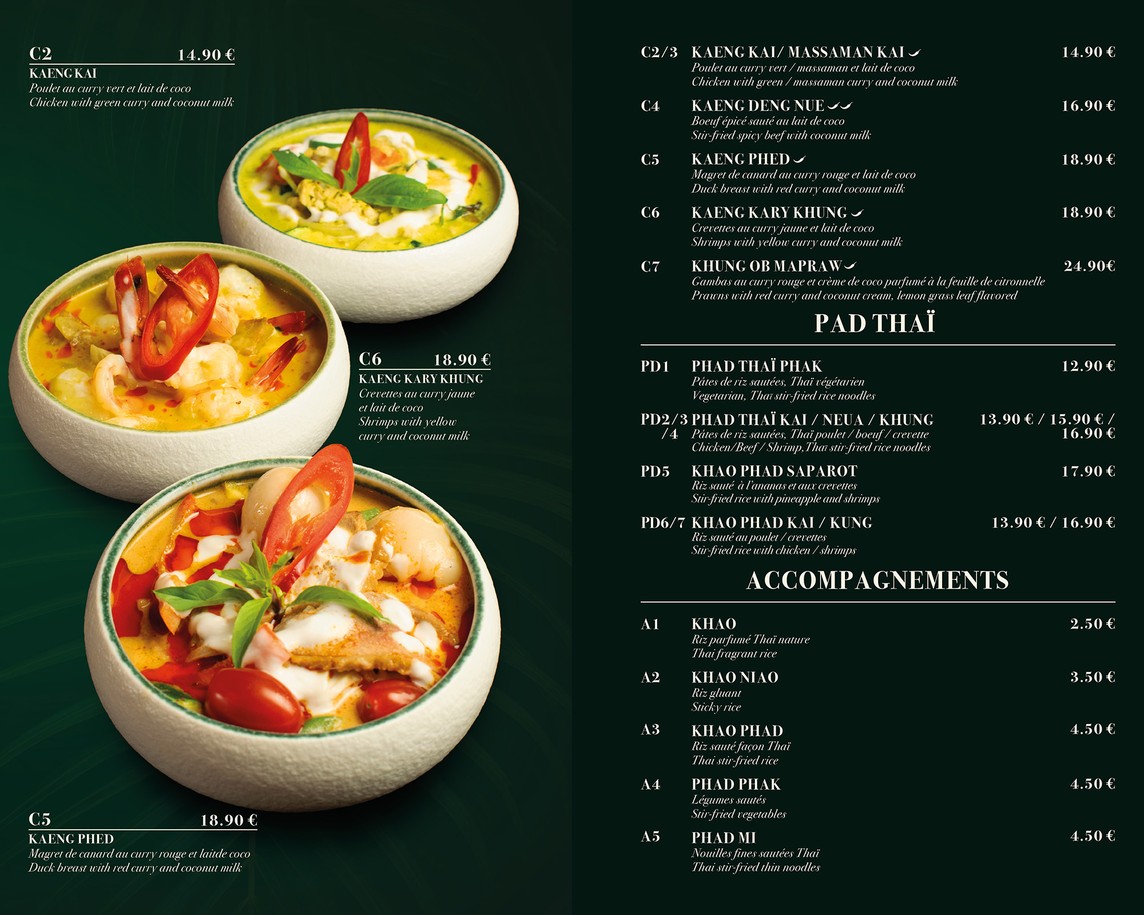 Mangue Rouge menu 3