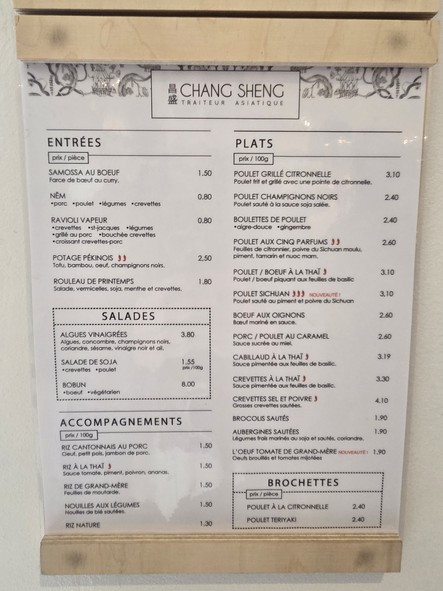Restaurant Chinois Chang Sheng