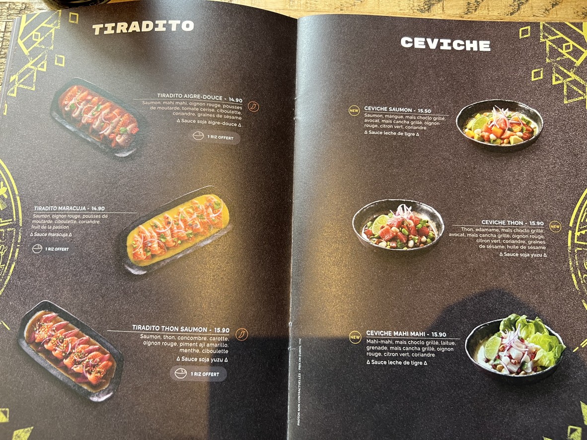 Côté Sushi Boétie menu 1