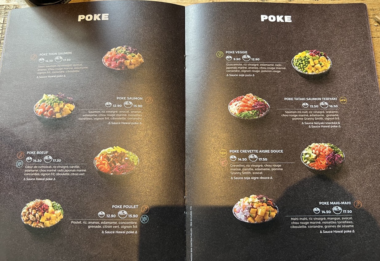 Côté Sushi Boétie menu 2