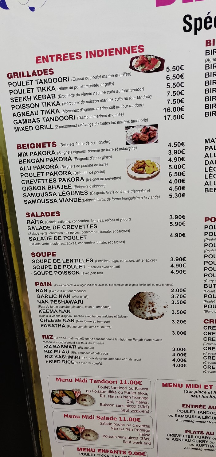 Dhaka Tandoori menu 2