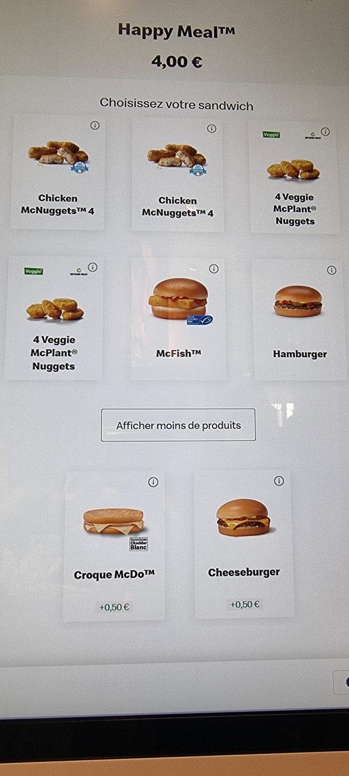 McDonald's menu 1