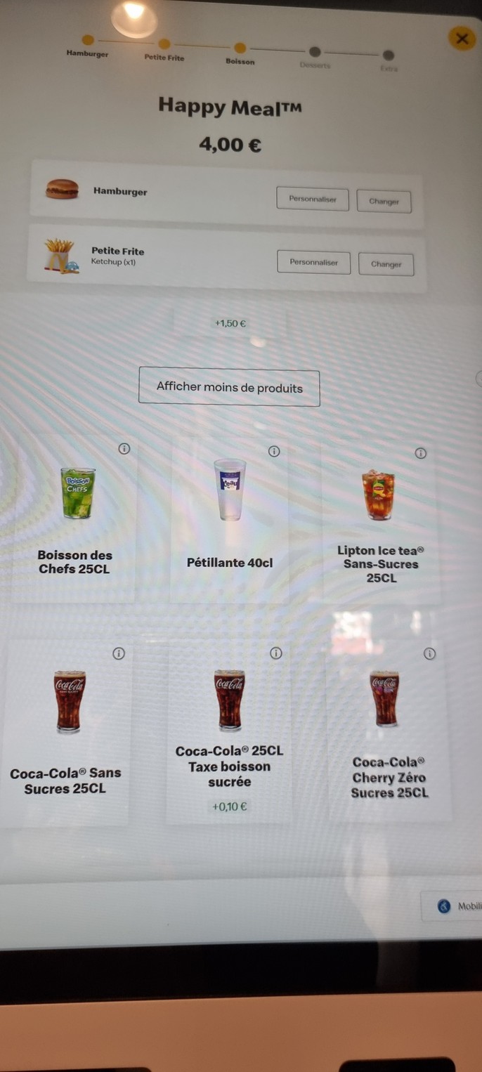 McDonald's menu 3