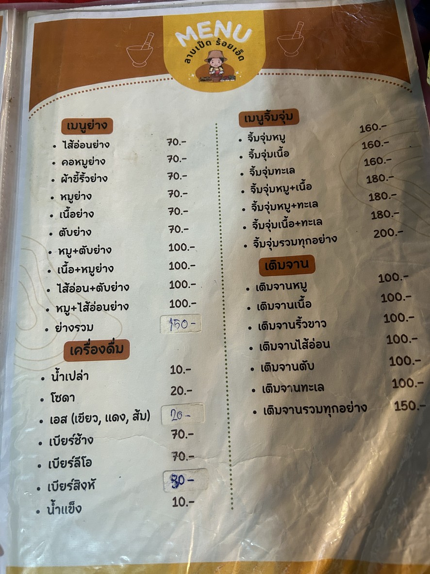 Lā bá běn rǎi yī menu 4