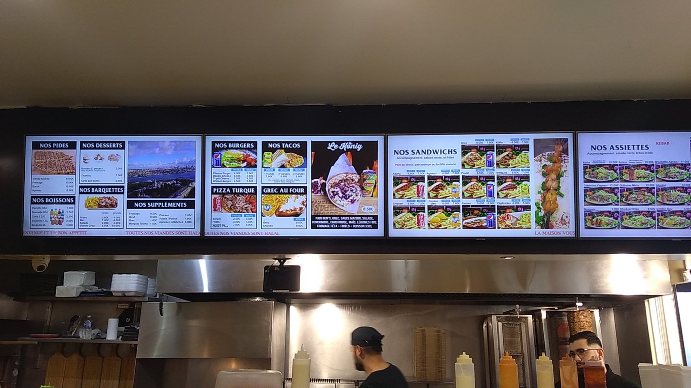 Délice d'istanbul menu 1