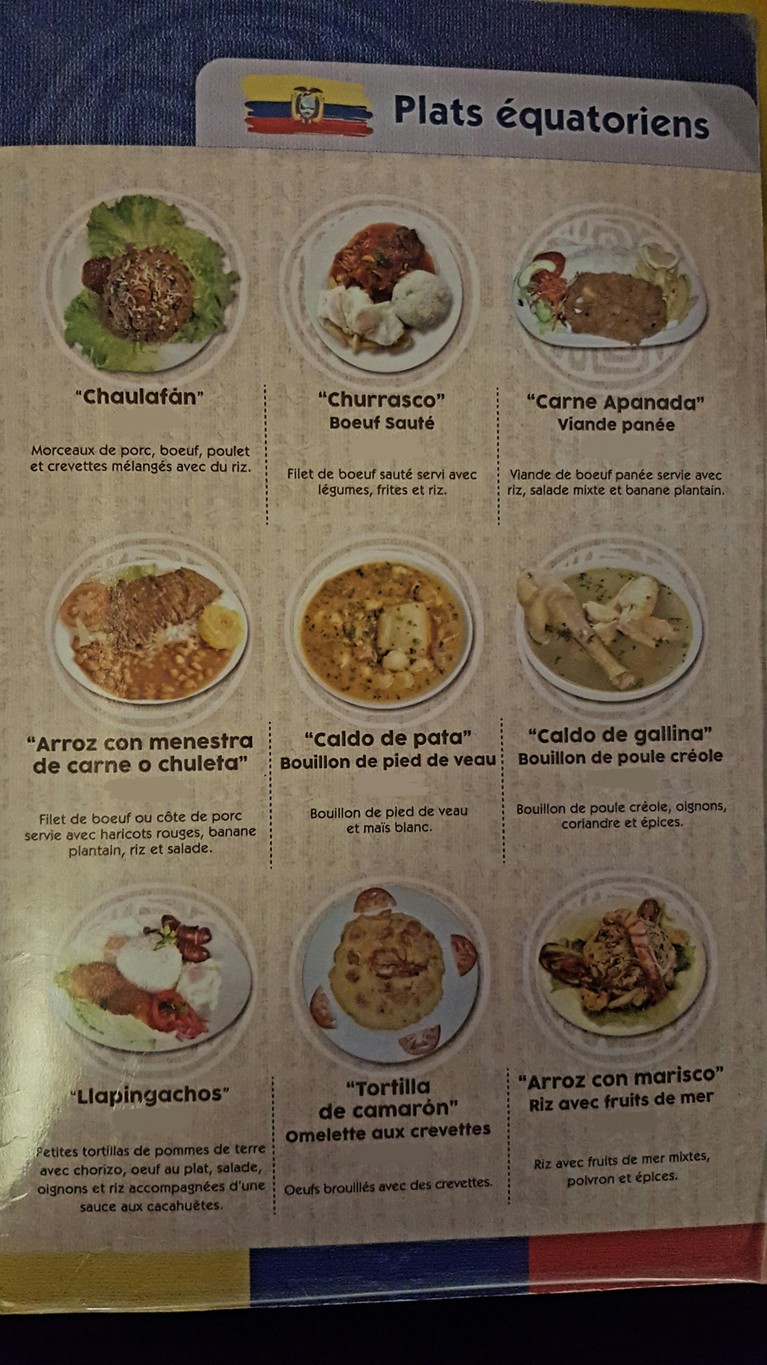 Sabor Peruano menu 3